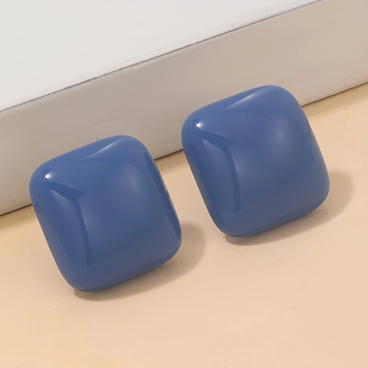 AJSE80200081 Square Stud Earrings-AJSE