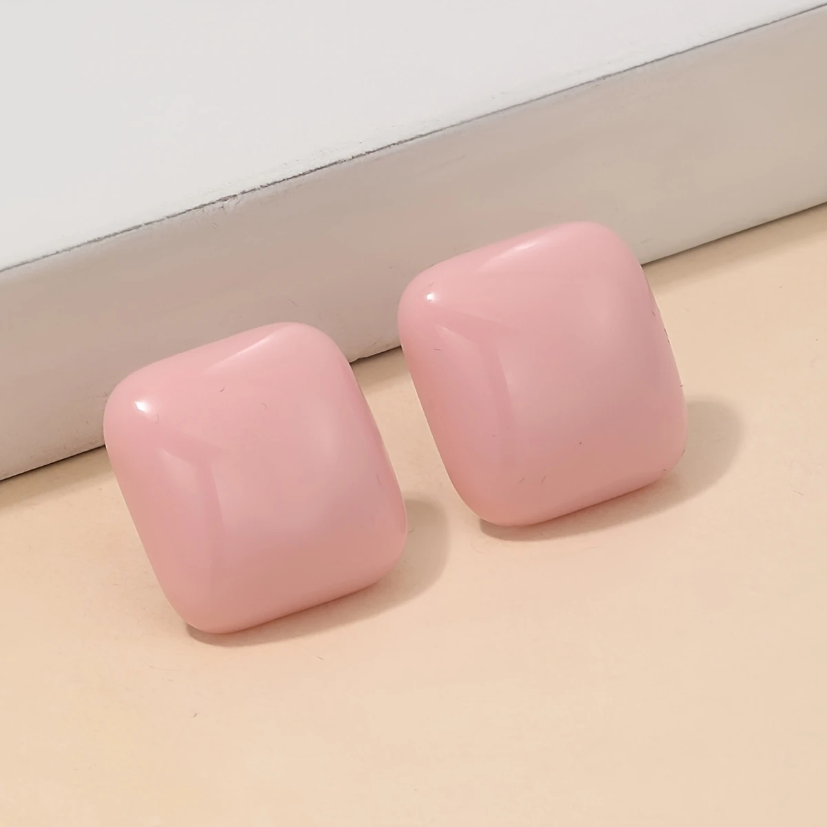 AJSE80200081 Square Stud Earrings-AJSE