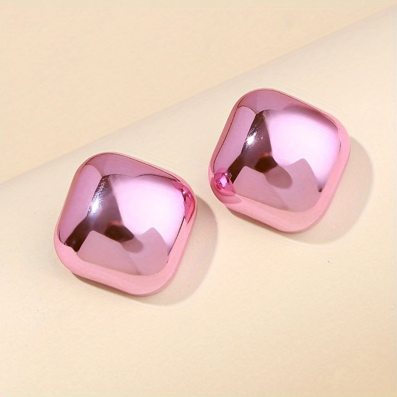 AJTS80200002 Acrylic Square Shaped Studs-AJTS