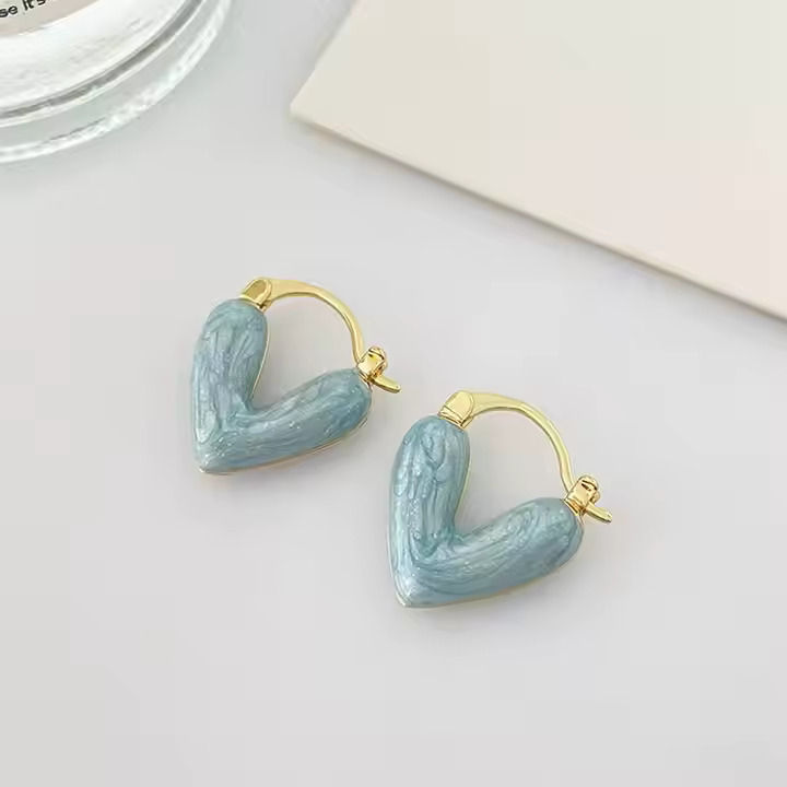 AJDE80200108 Heart Shaped Earrings-AJDR