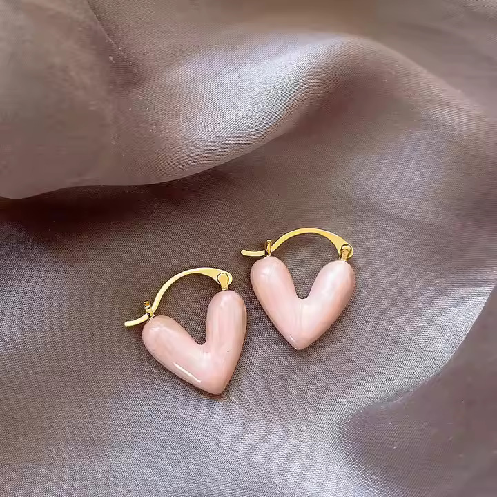 AJDE80200108 Heart Shaped Earrings-AJDR