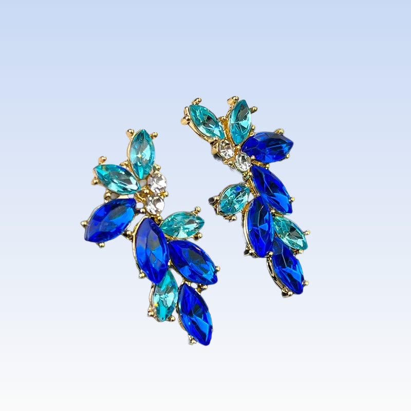 AJDE80200142 Blue Alloy Earrings-AJDE