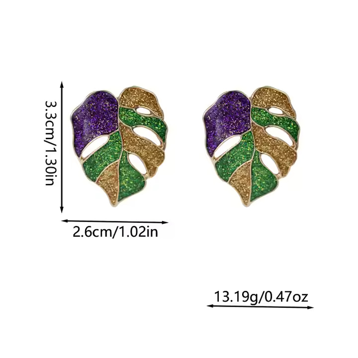 AJSE80200074 Leaf Delicate Earrings-AJSE