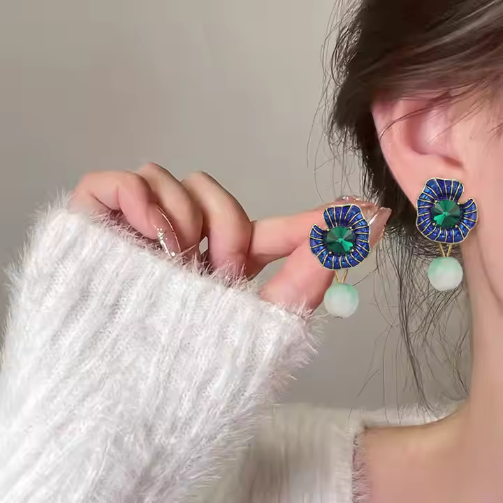 AJDE80200149 Zircon Gem Earrings-AJDE