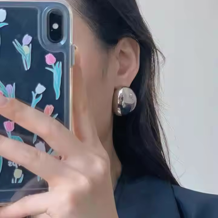 AJSE80200051 Chunky Stud Earrings-AJSE