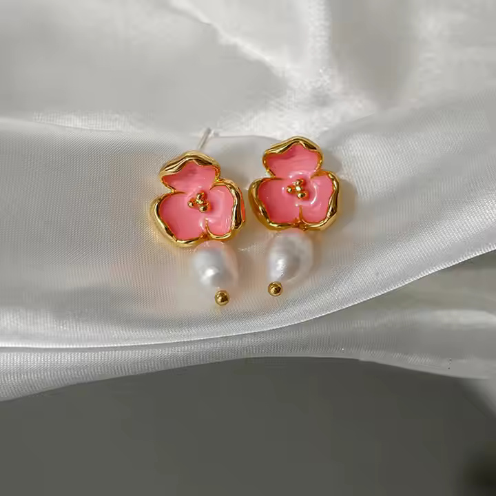 Pink Crystal Flower 4