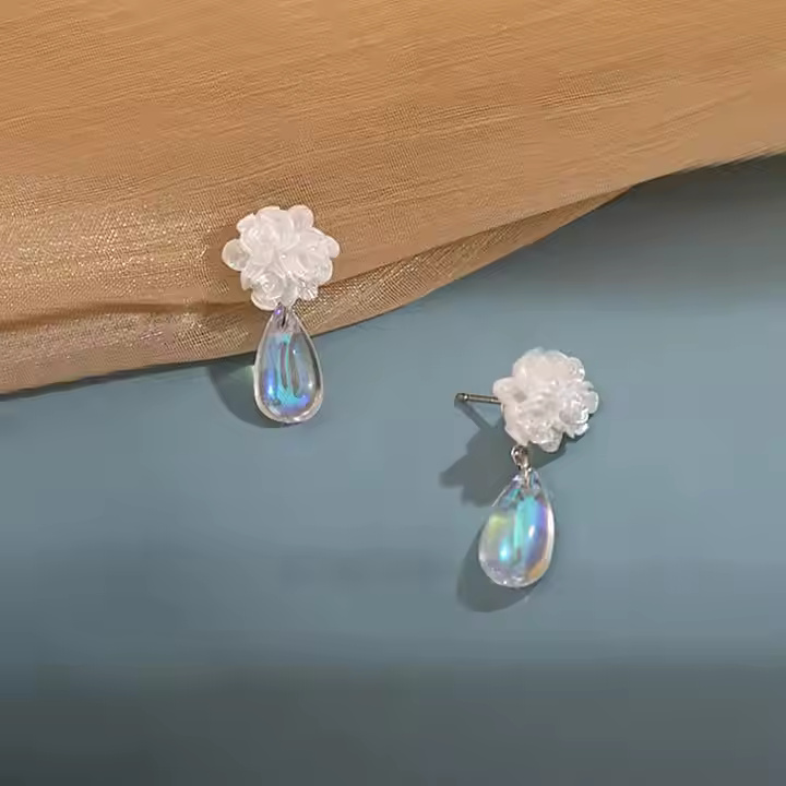 AJDE80200116 Net Red Rose Earrings-AJDE