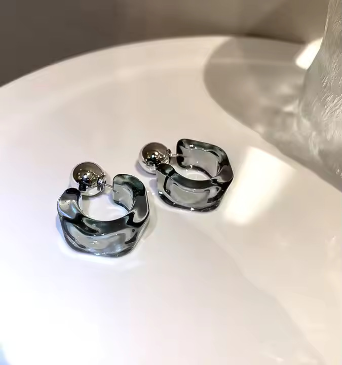 AJSE80200120 Resin Acrylic Earrings-AJSE