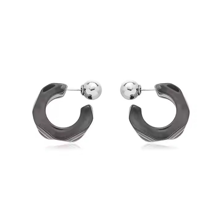 AJSE80200120 Resin Acrylic Earrings-AJSE