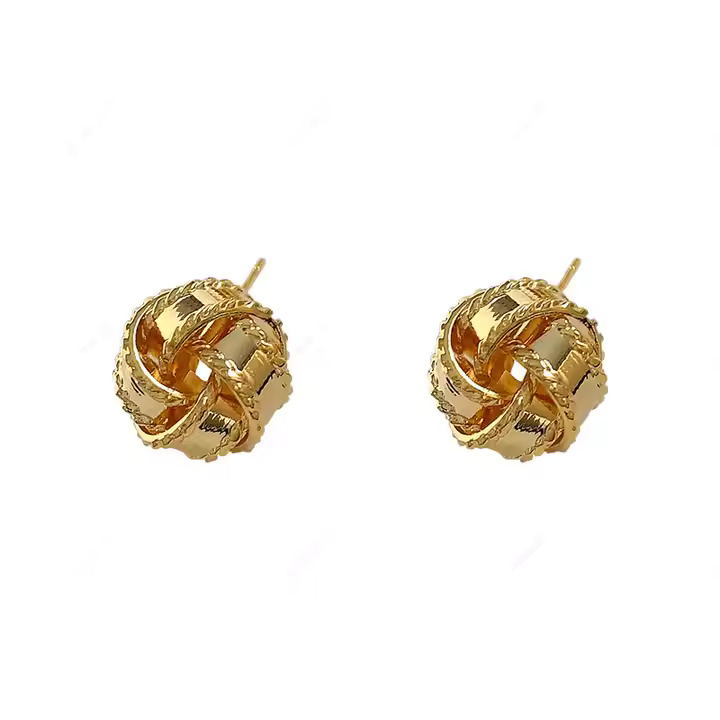 Twisted Stud Earrings 6