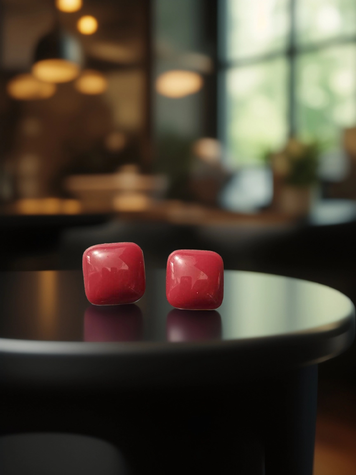 AJSE80200081 Square Stud Earrings-AJSE