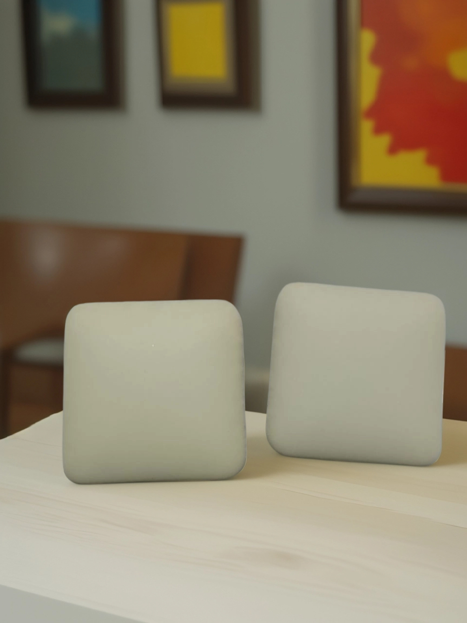 AJSE80200042 Resin Square Earrings-AJSE