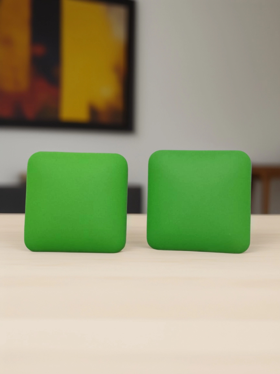 AJSE80200042 Resin Square Earrings-AJSE