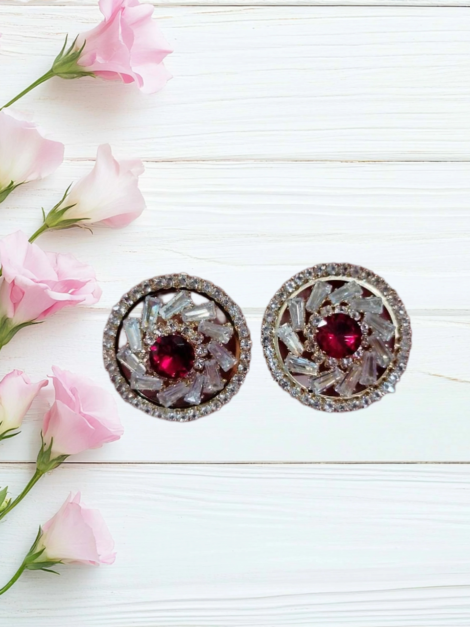 AJSE80200158 Rhinestone Crystal Earrings-AJSE