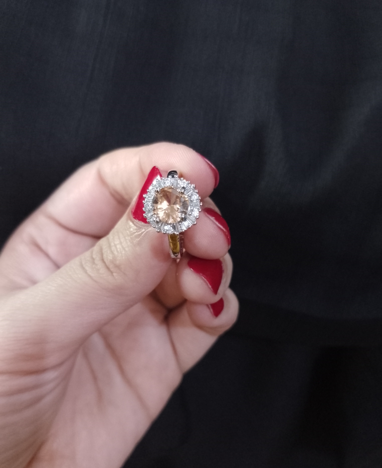 AJZR80200202 Circle Zircon Ring-AJZR