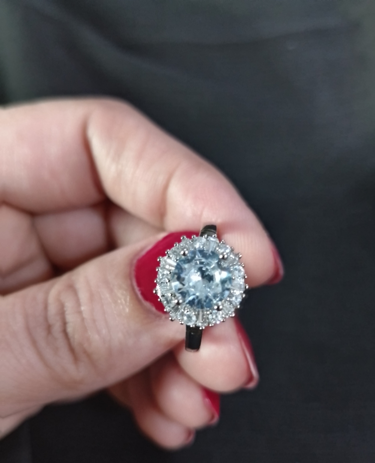 AJZR80200202 Circle Zircon Ring-AJZR