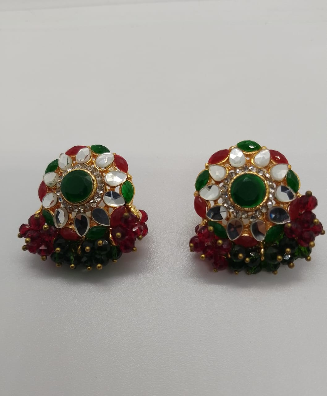 AJKE80200148 Kundan Earrings-AJKE