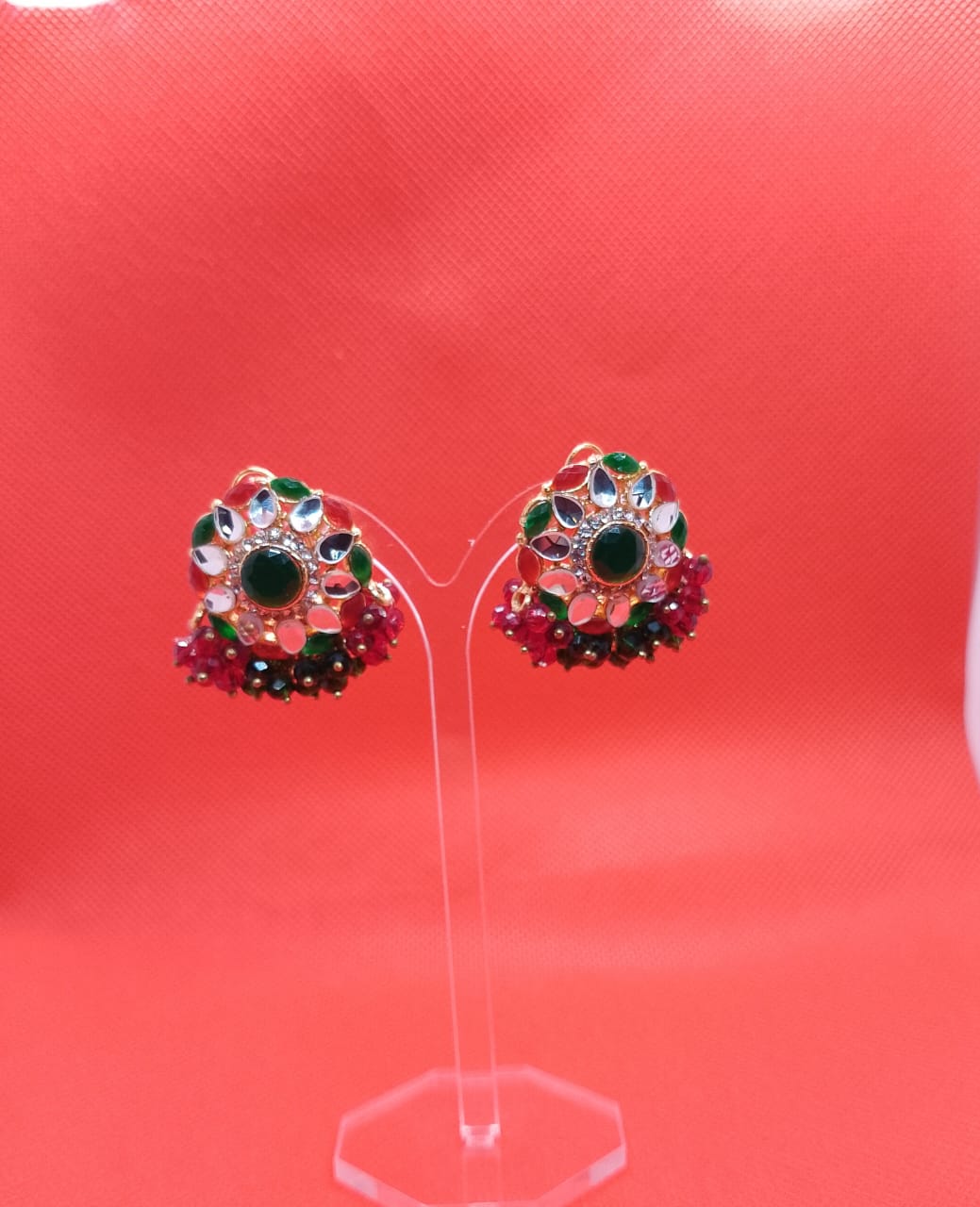 AJKE80200148 Kundan Earrings-AJKE