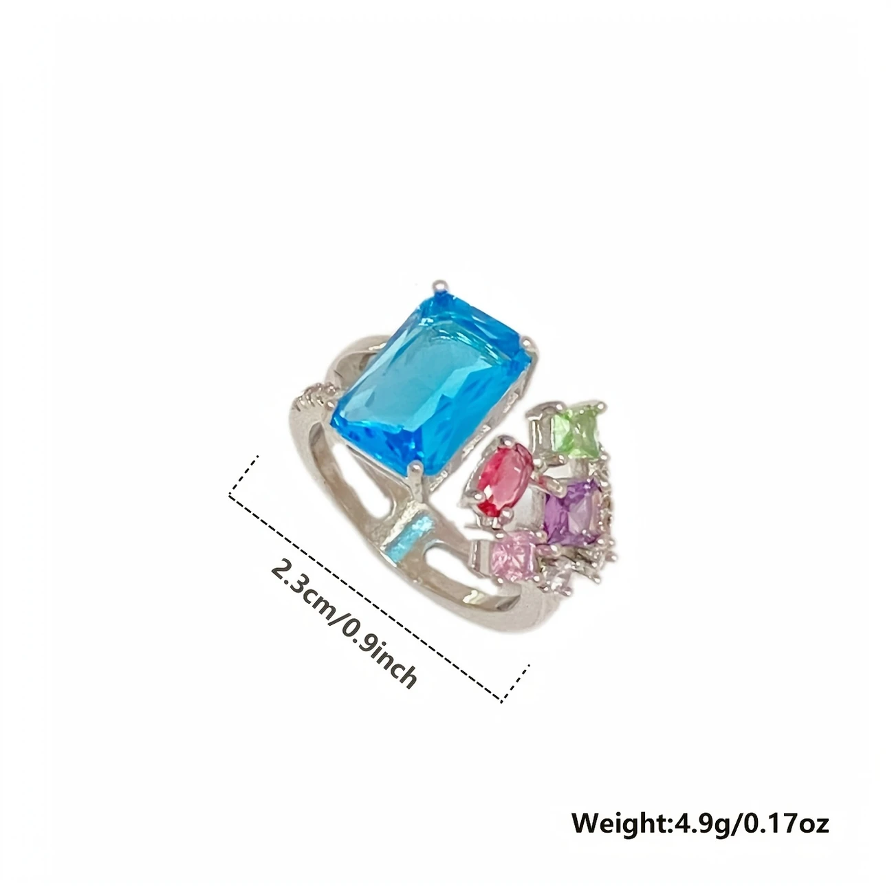 Sparkling Cubic Zircon Ring