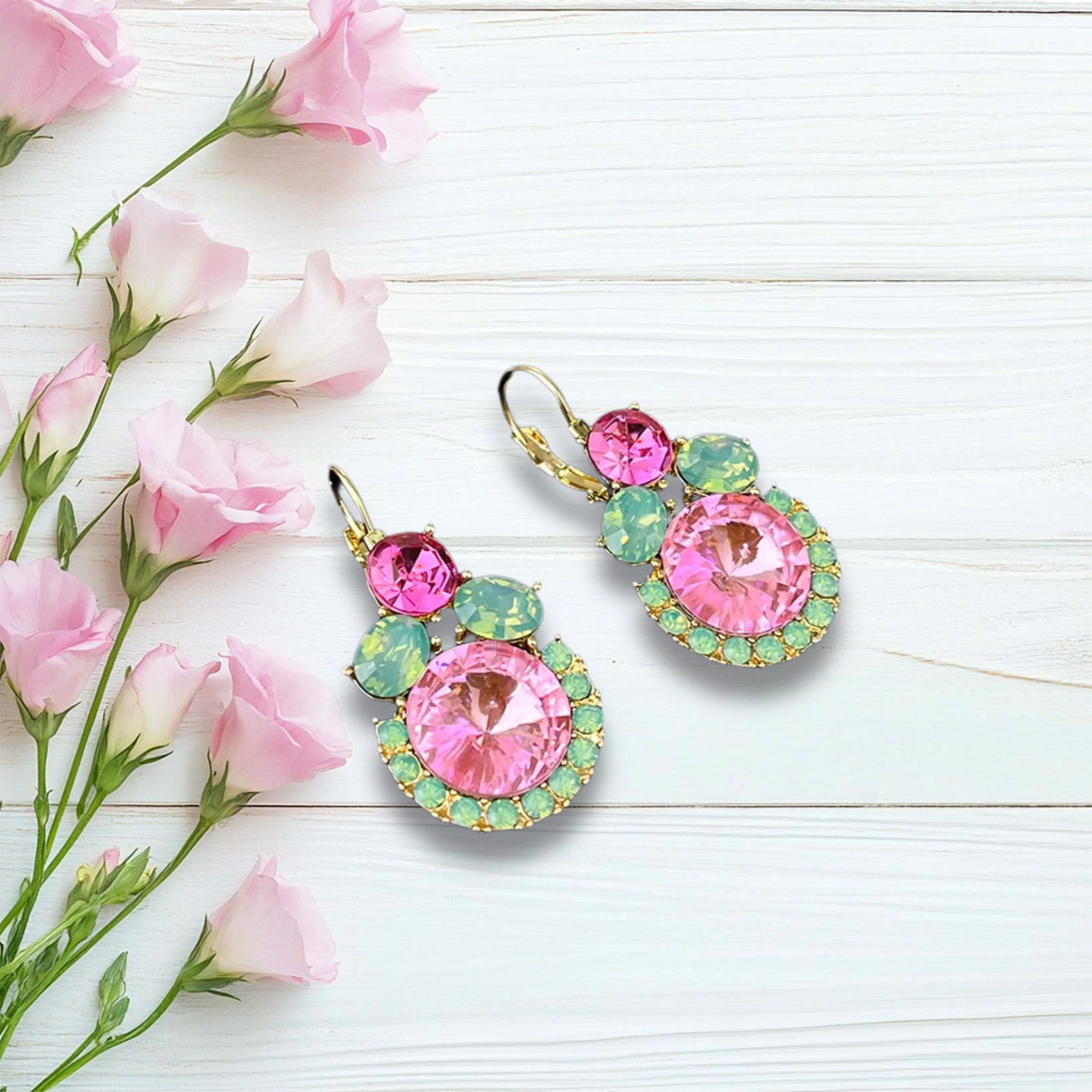 AJDE80200141 Pink Diamond Earrings-AJDE