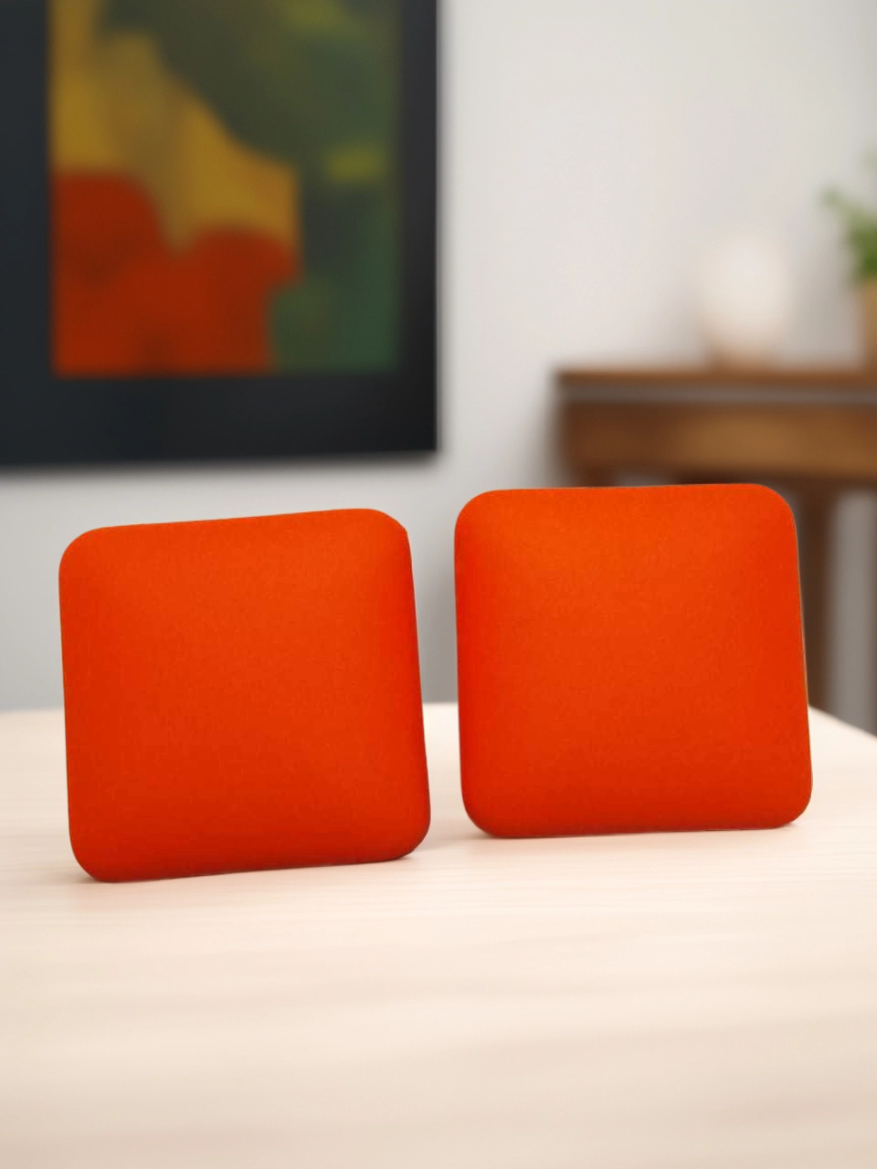 AJSE80200042 Resin Square Earrings-AJSE