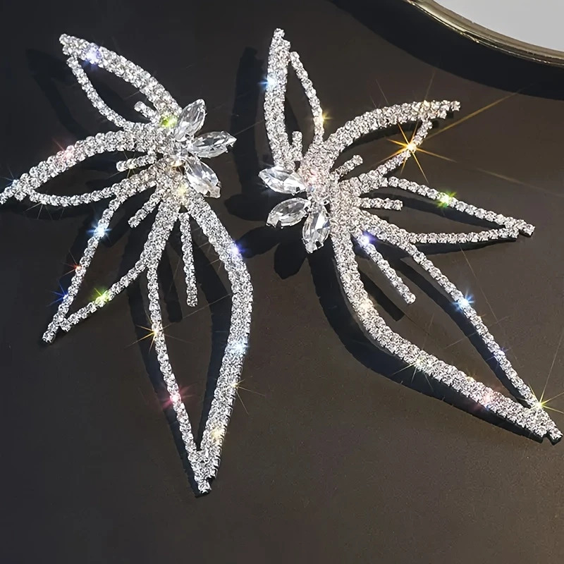 Rhinestone Stud Earrings