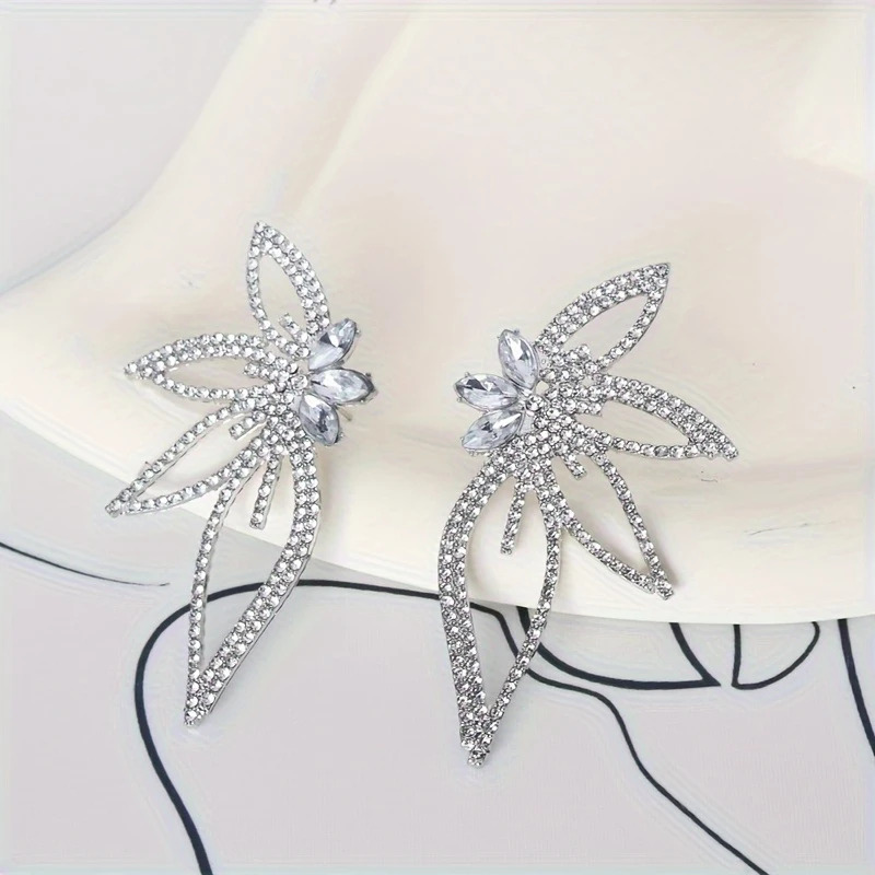 Rhinestone Stud Earrings